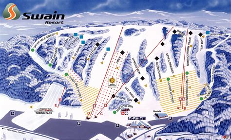 Swain ski resort - 9:00 AM — 9:00 PM. With 35 trails, 5 lifts and 2 terrain parks, there's something for everyone as Swain Resort. Get your lift tickets today!